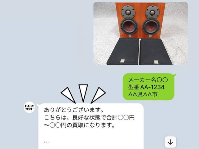 買取金額がわかる
