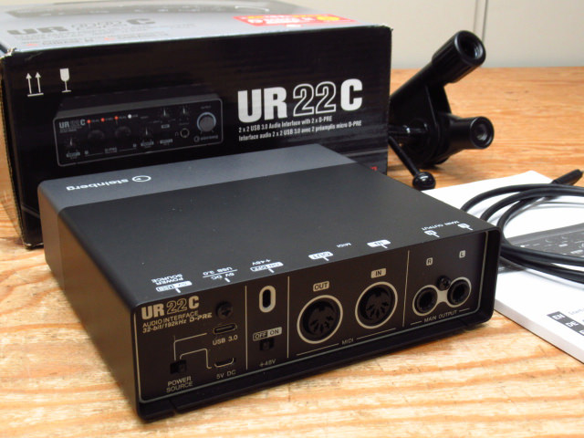 steinberg スタインバーグ UR22C オーディオ インターフェース 箱付き 説明書付き