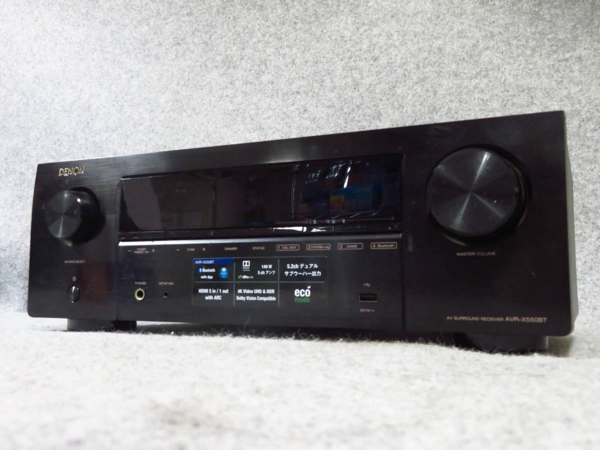 DENON デノン AVサウンドレシーバー AVR-X550BT 2019年製